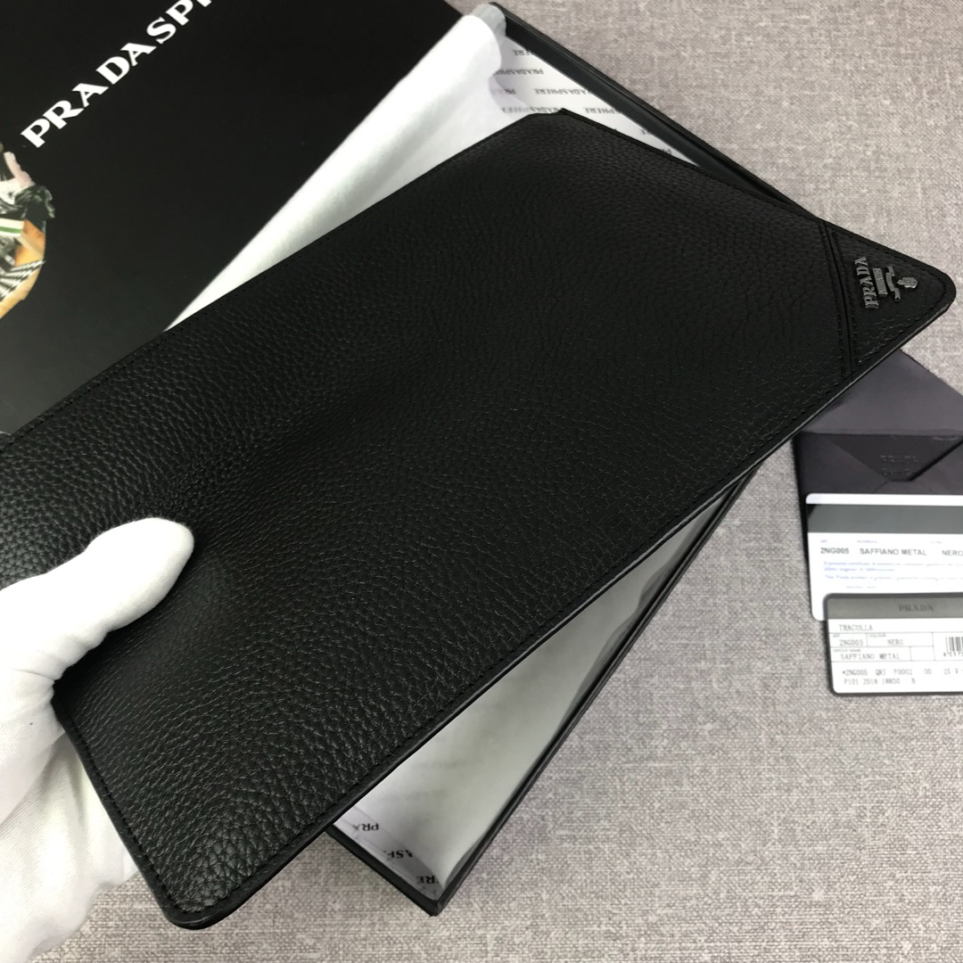 Replica Prada 2NG05V-2 Men Clutches Bag Black