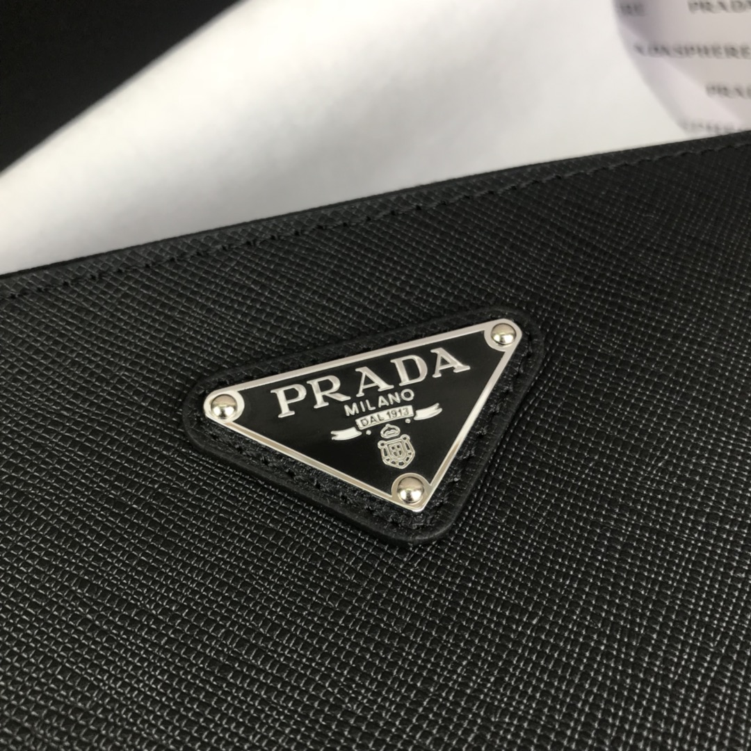 Replica Prada 2NG05V-4 Men Clutches Bag Black