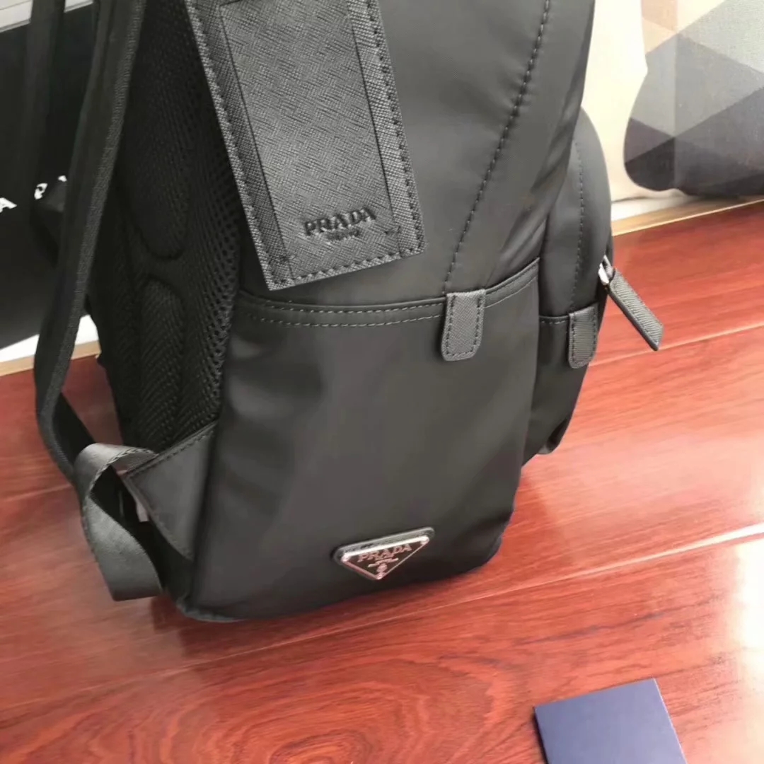 Replica Prada 2VZ063 Fabric Men Black Backpack