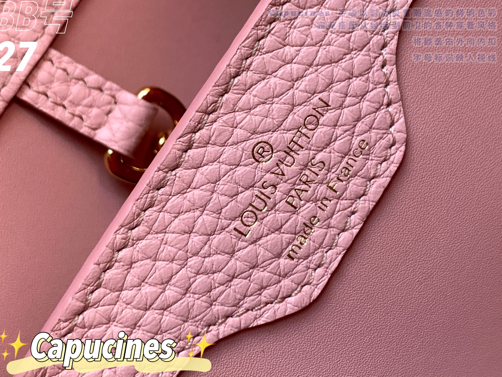 Replica Top Sale Louis Vuitton Capucines BB Handbag Pink Taurillon Leather Spring Fashion