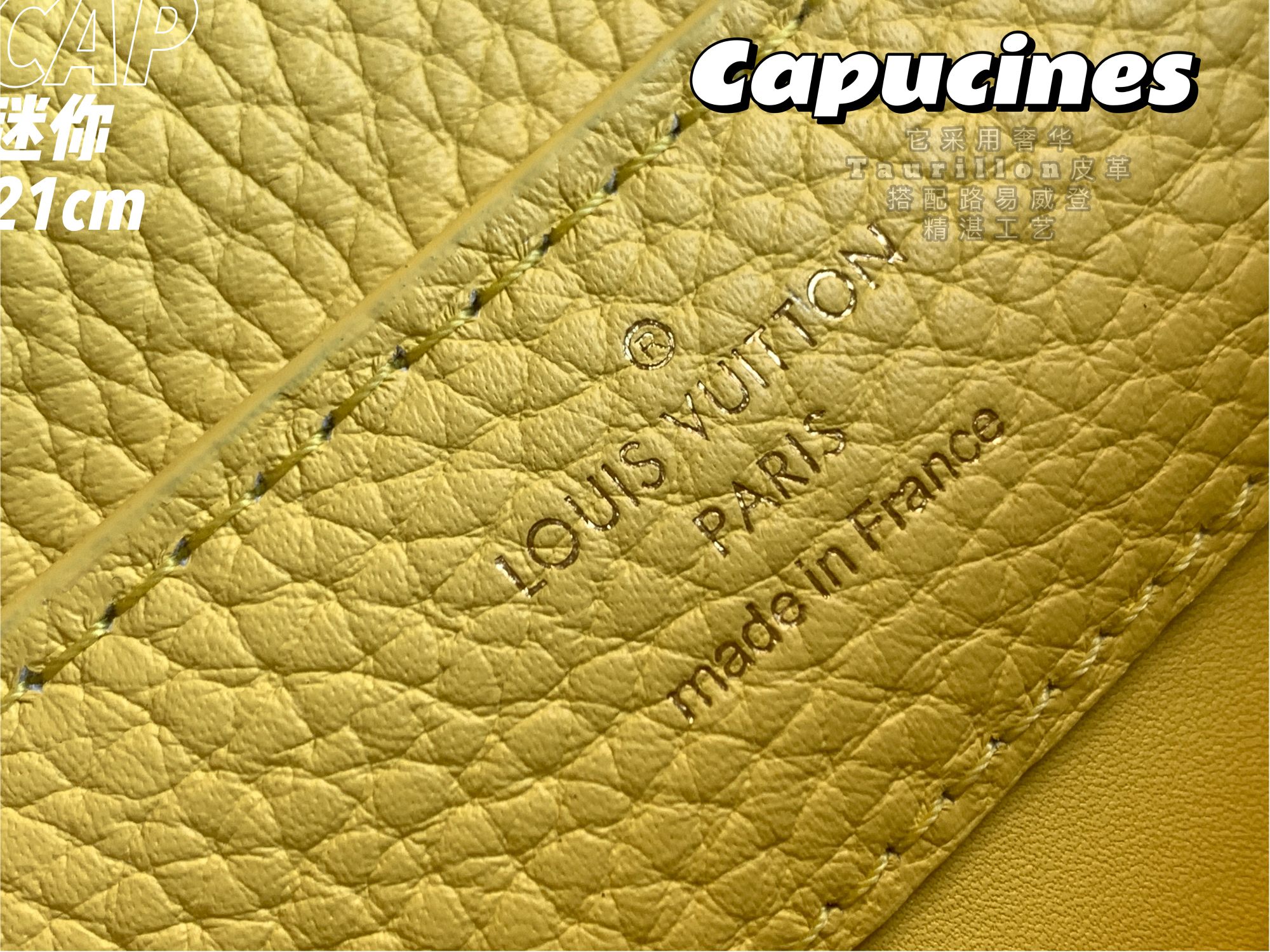 Replica Top Sale Louis Vuitton Capucines BB Handbag Yellow Taurillon Leather M58586 Spring Fashion