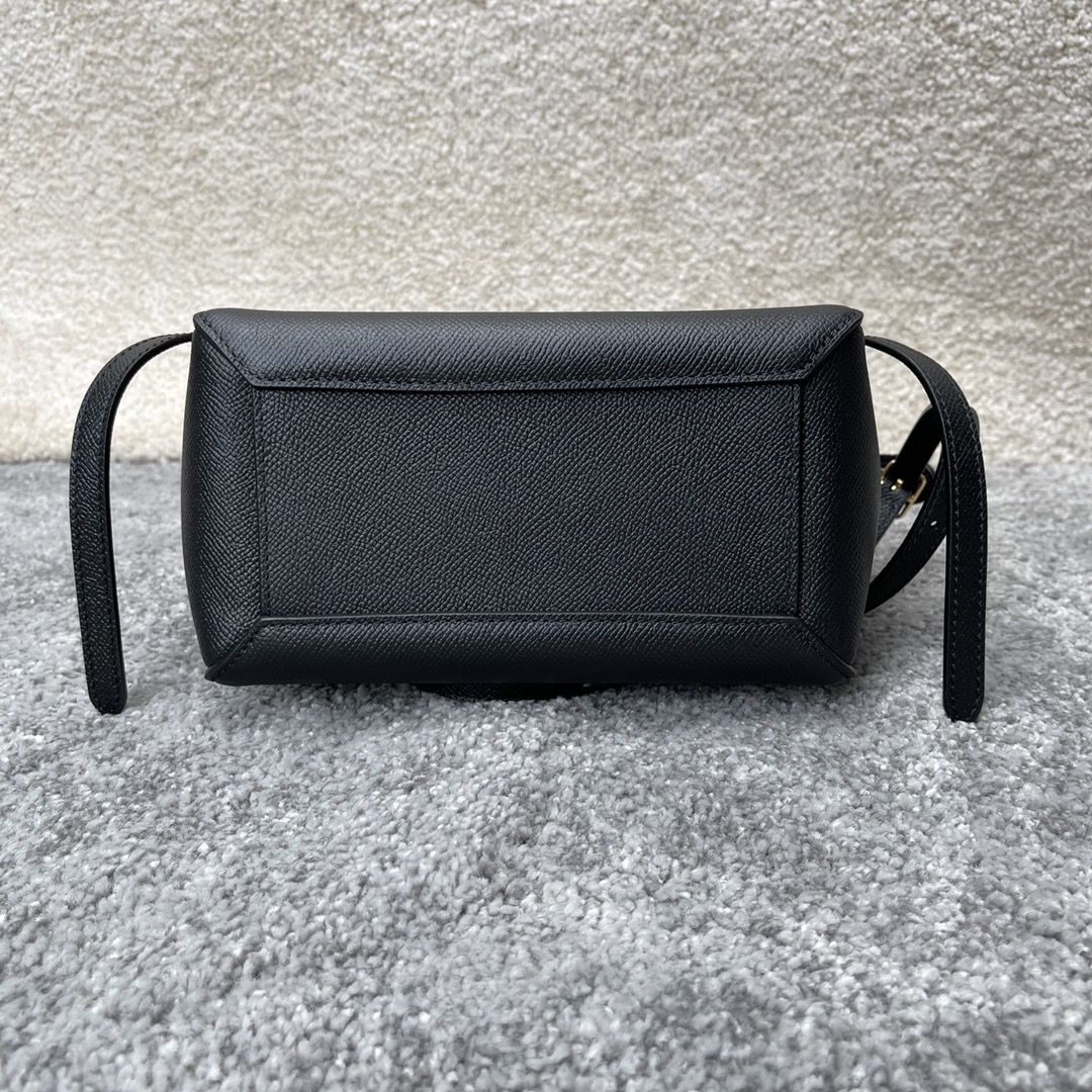 Shop Replica Celine Women 20CM Picov Belt Bag Grained Calfskin Black Gift For Girls