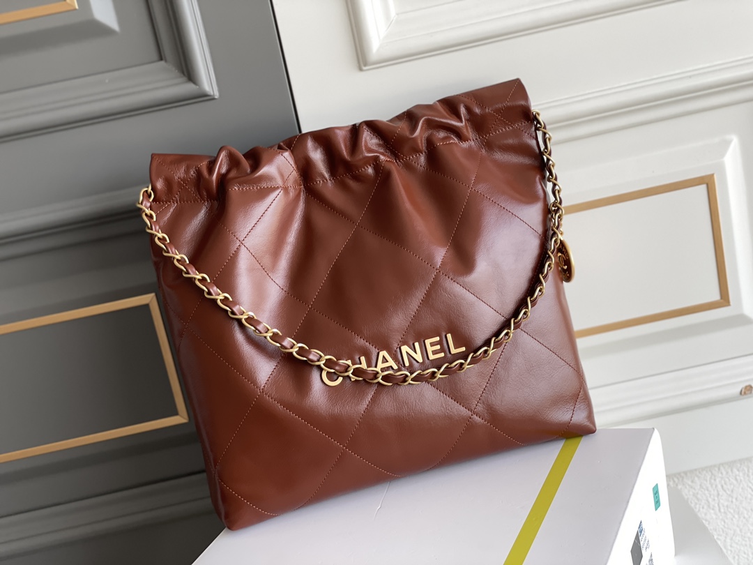 Top Quality Chanel 24A Large Caramel Hobo Bag