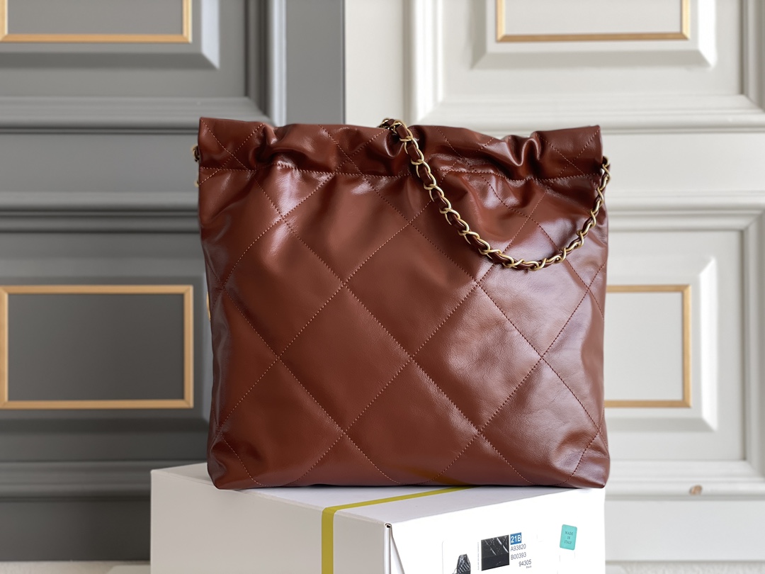 Top Quality Chanel 24A Large Caramel Hobo Bag