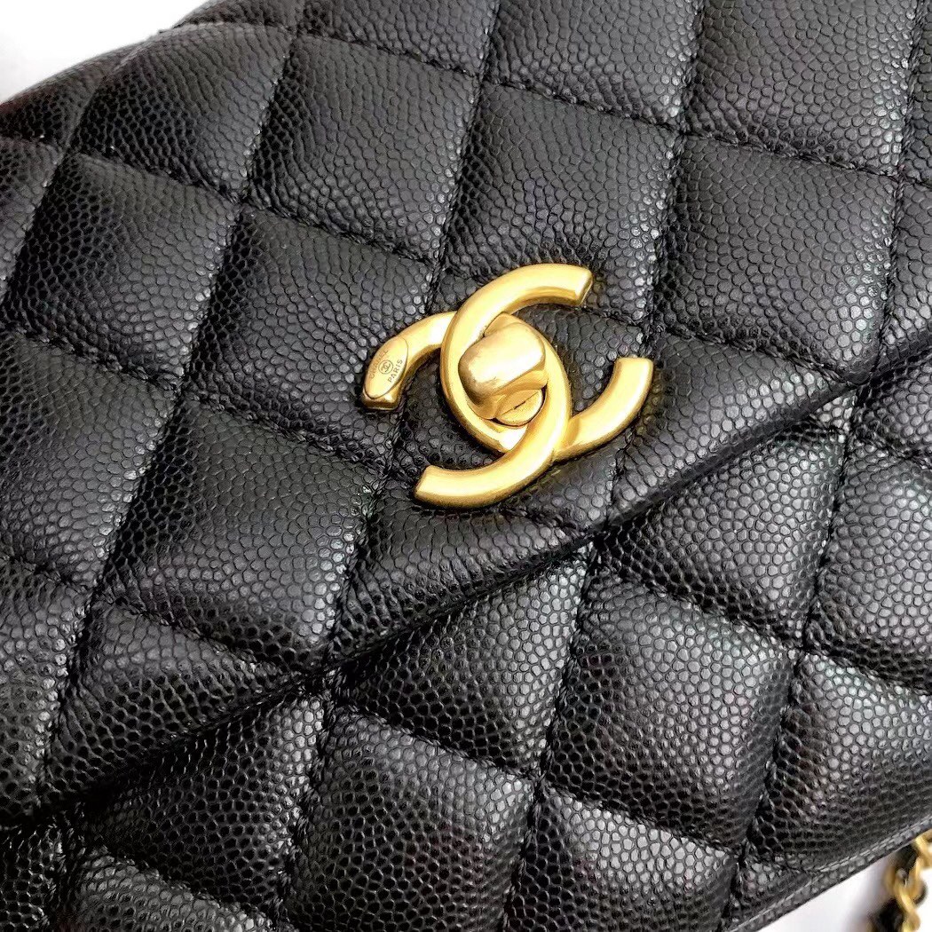 Top Quality Chanel A186 Coco To handle Handabag 23cm with Red Hnadle