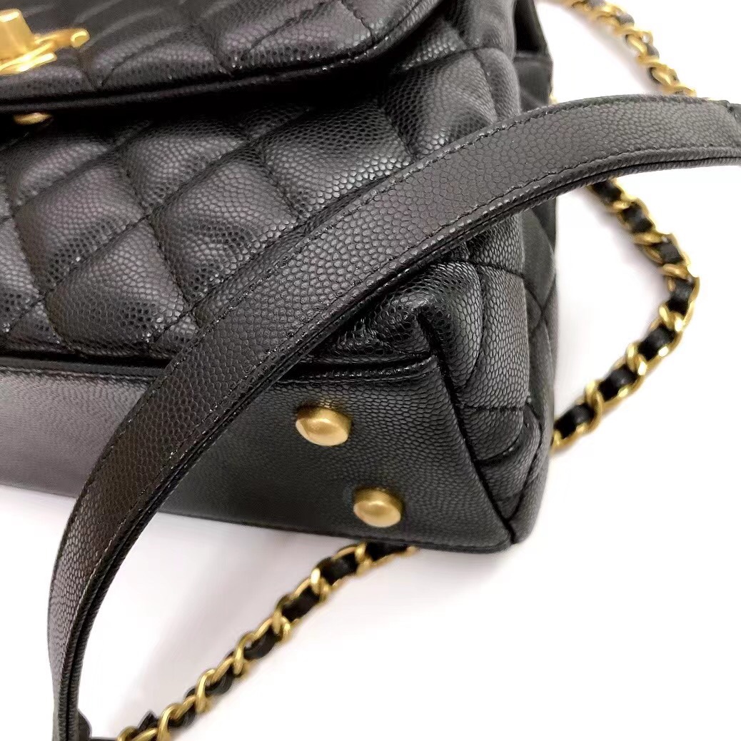 Top Quality Chanel A186 Coco To handle Handabag 23cm with Red Hnadle