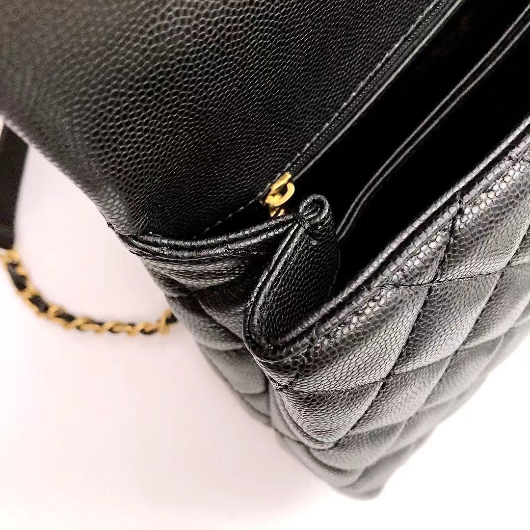 Top Quality Chanel A186 Coco To handle Handabag 23cm with Red Hnadle