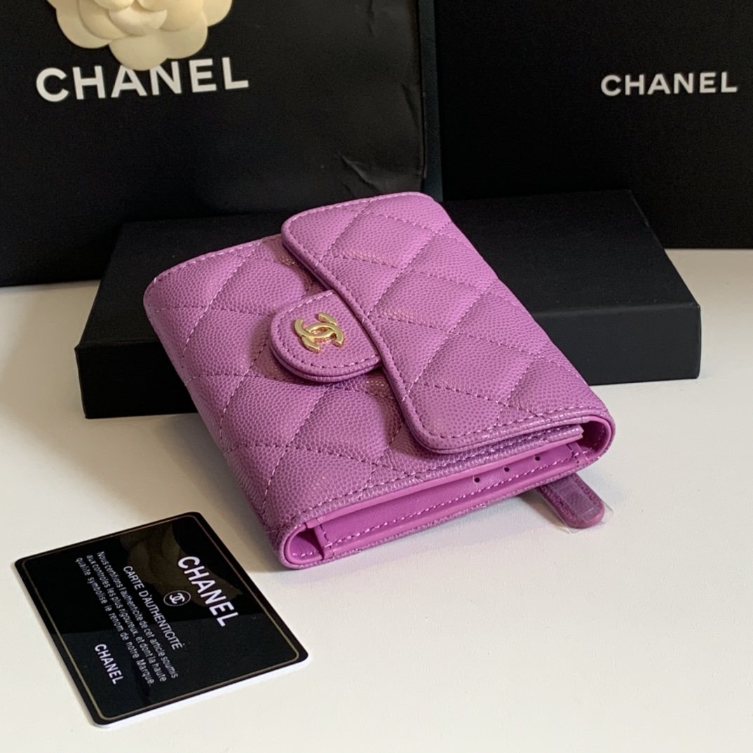 Top Quality Chanel CF Women Short Wallet Rose