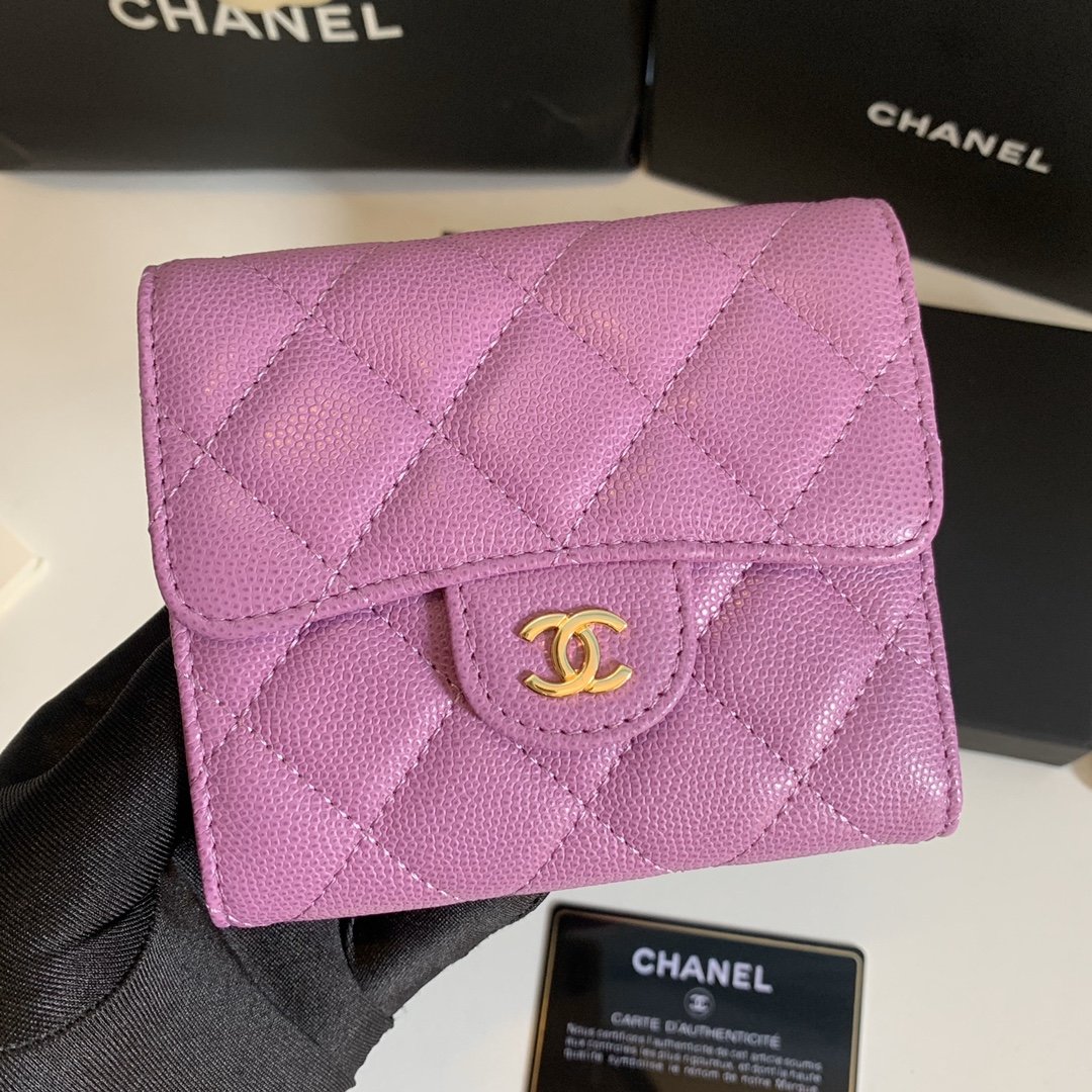 Top Quality Chanel CF Women Short Wallet Rose