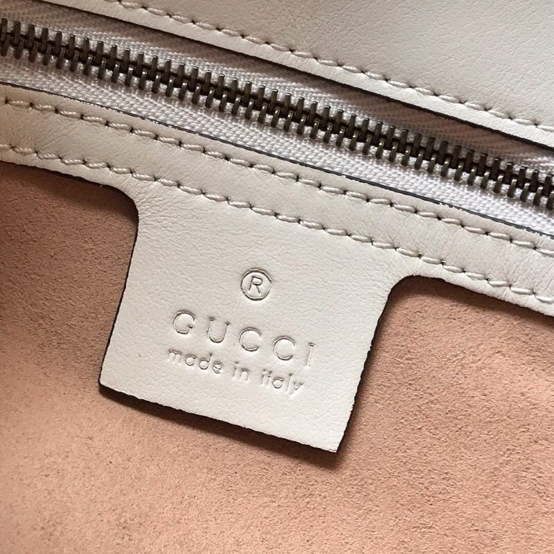 Top Quality Gucci 443497 GG Marmont Small Matelasse Shoulder Bag White