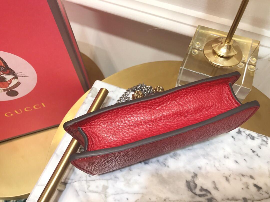 Top Quality Gucci 476432 Dionysus GG Blooms Super Mini Bag Red