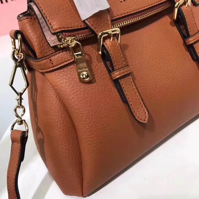 Top Quality MiuMiu 2370 Women Leather Handbag Dilute Brown