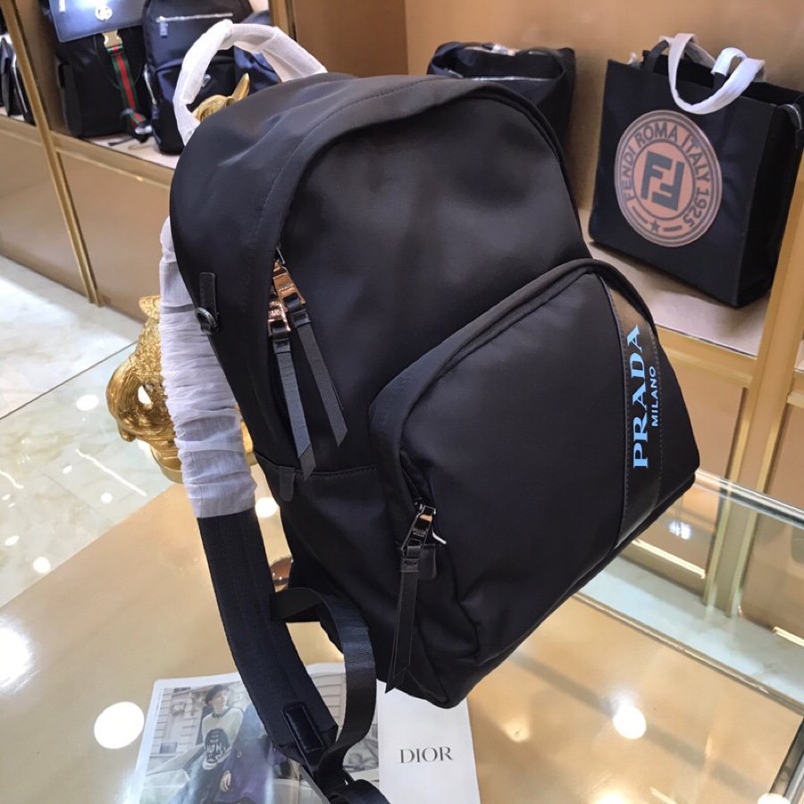 Top Quality Prada PA0022 Men Printed Saffiano Leather Backpack