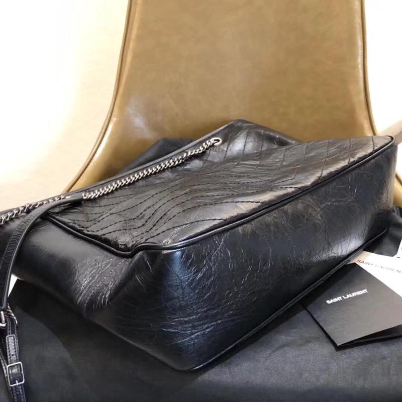 Top Quality Saint Laurent Women NIKI Shopping Handbag Black