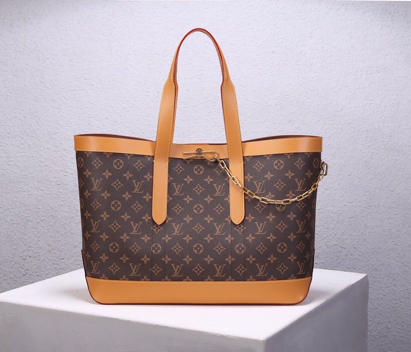 Top Replica Louis Vuitton M44878 Cabas Voyage Monogram Coated Canvas