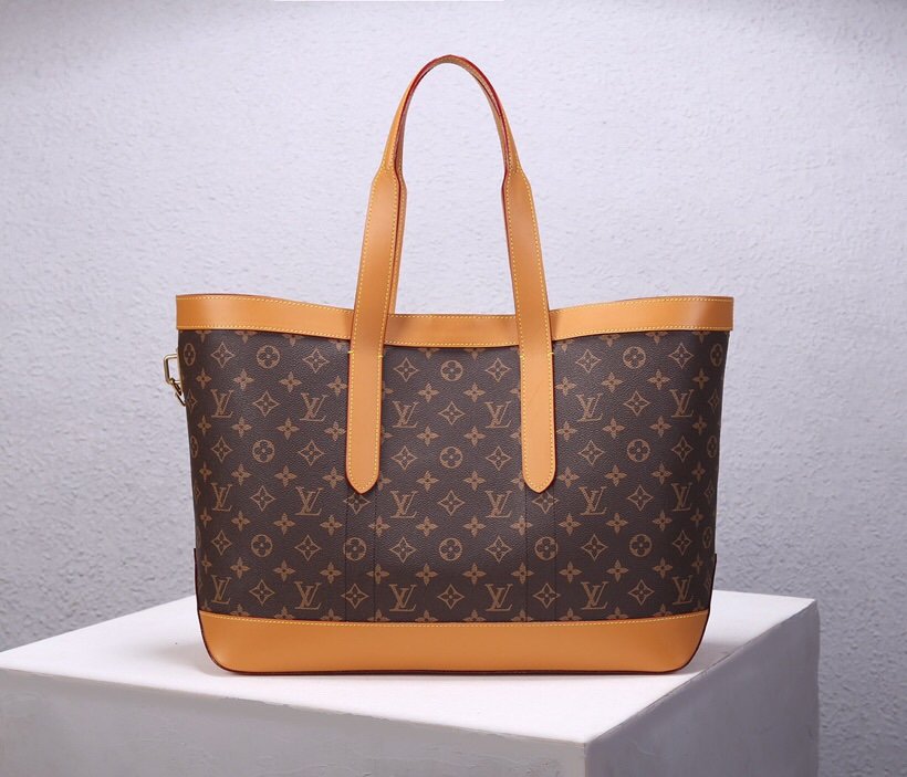 Top Replica Louis Vuitton M44878 Cabas Voyage Monogram Coated Canvas