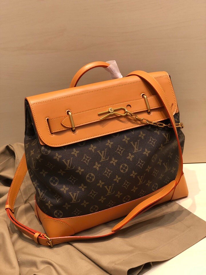 Top Replica Louis Vuitton M44997 Men Steamer PM Monogram coated canvas