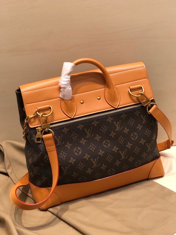 Top Replica Louis Vuitton M44997 Men Steamer PM Monogram coated canvas