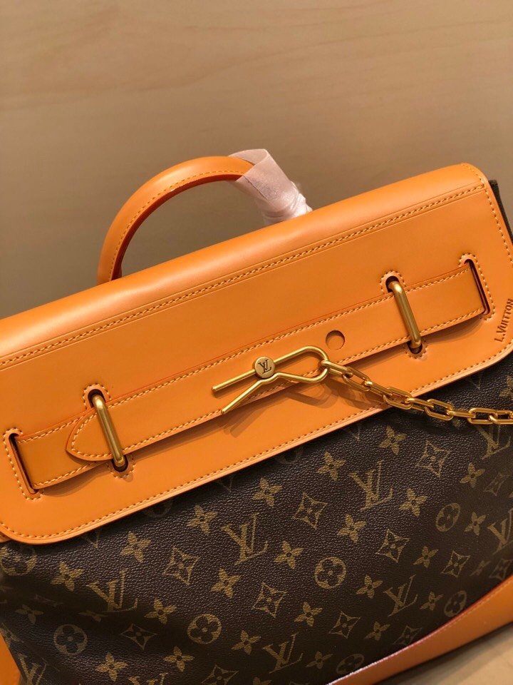 Top Replica Louis Vuitton M44997 Men Steamer PM Monogram coated canvas