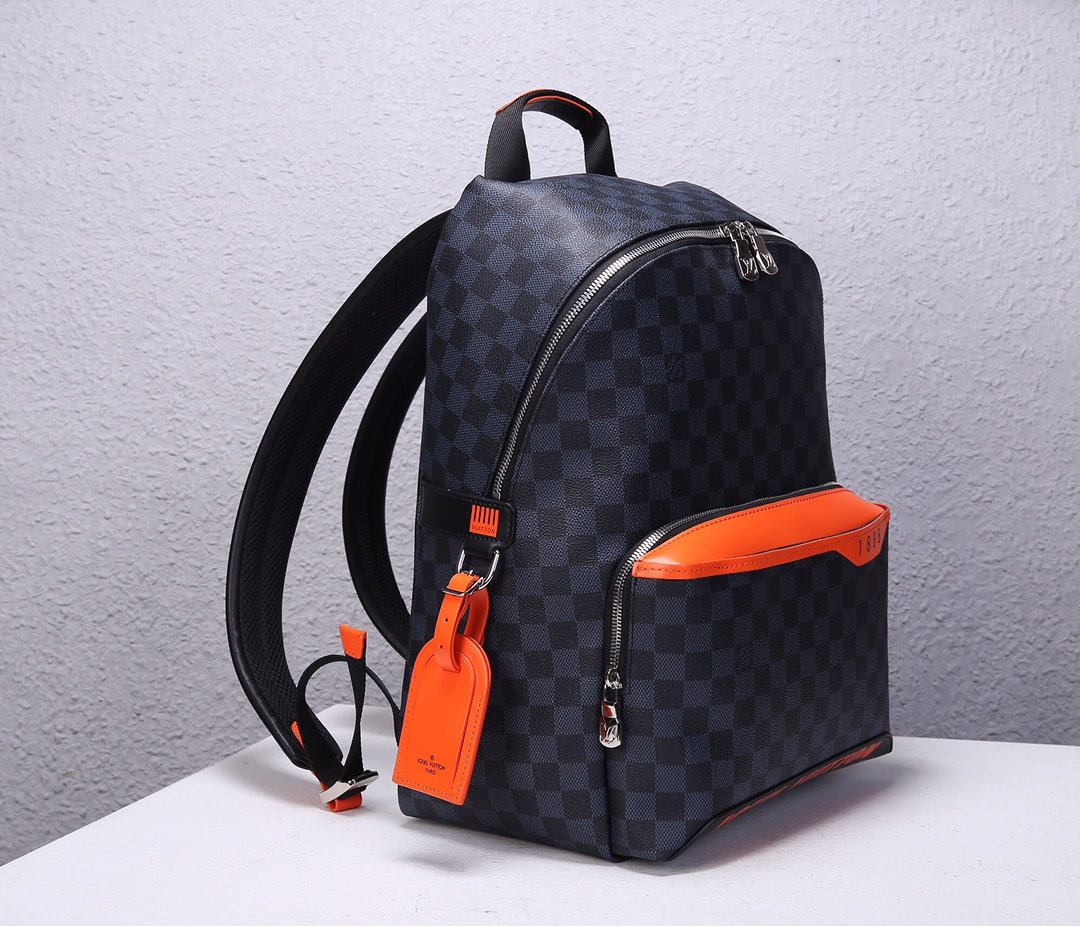 Top Replica Louis Vuitton N40157 Damier Cobalt Race Discovery Backpack PM