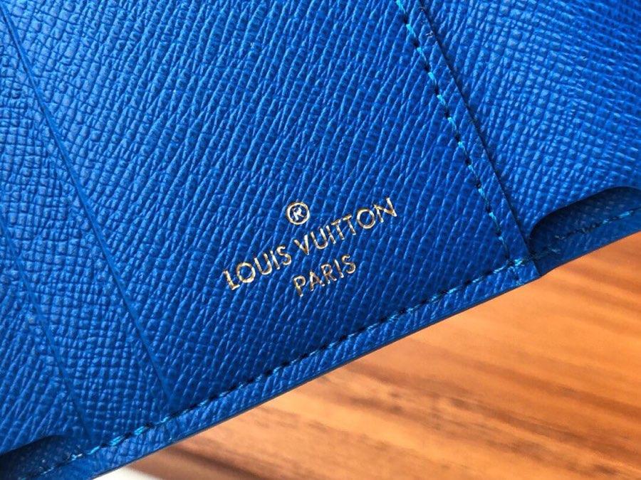 Top Replica Louis Vuitton N60219 Zoe Wallet Damier Azur Canvas Bleuet