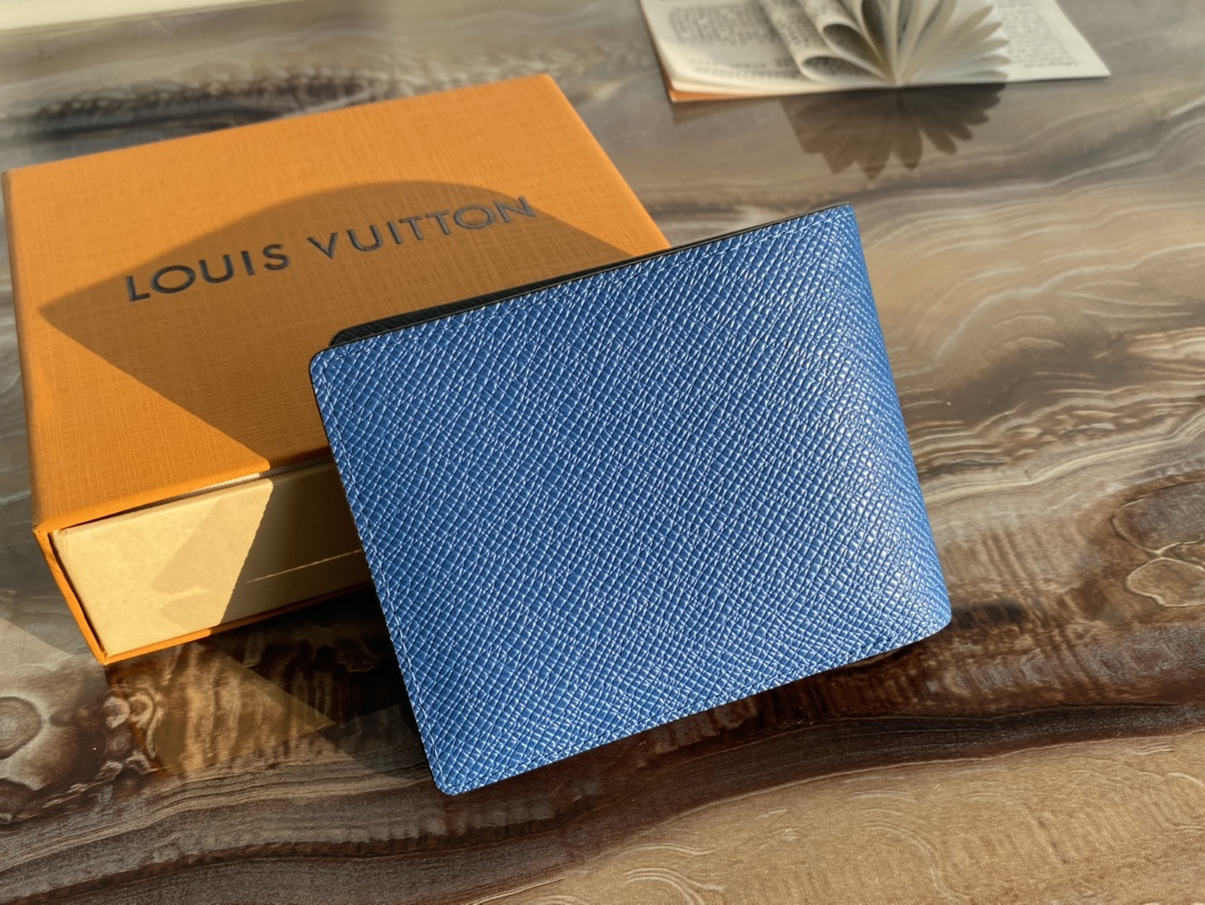 Top Sale Louis Vuitton M30800 Multiple Wallet Taiga Cowhide Leather In Paris Replica