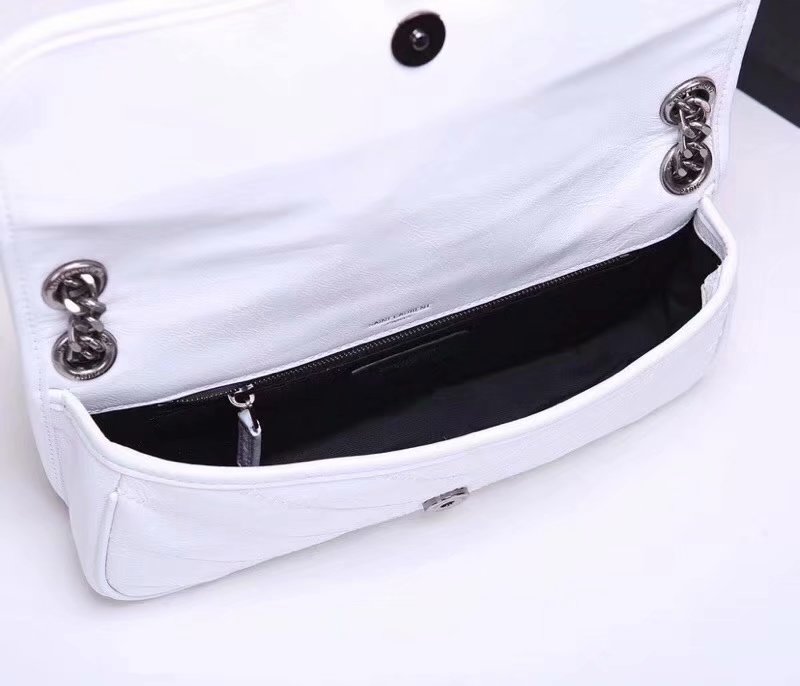 Top Sale Saint Laurent NIKI Small Chain Shoulder Bag White