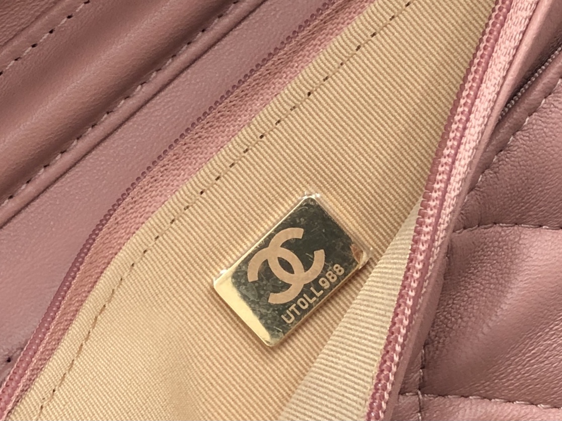 Vintage Chanel AP1450 Wallet on Chain Pink Leather With Gold-Tone Metal Ball Price Online Replica