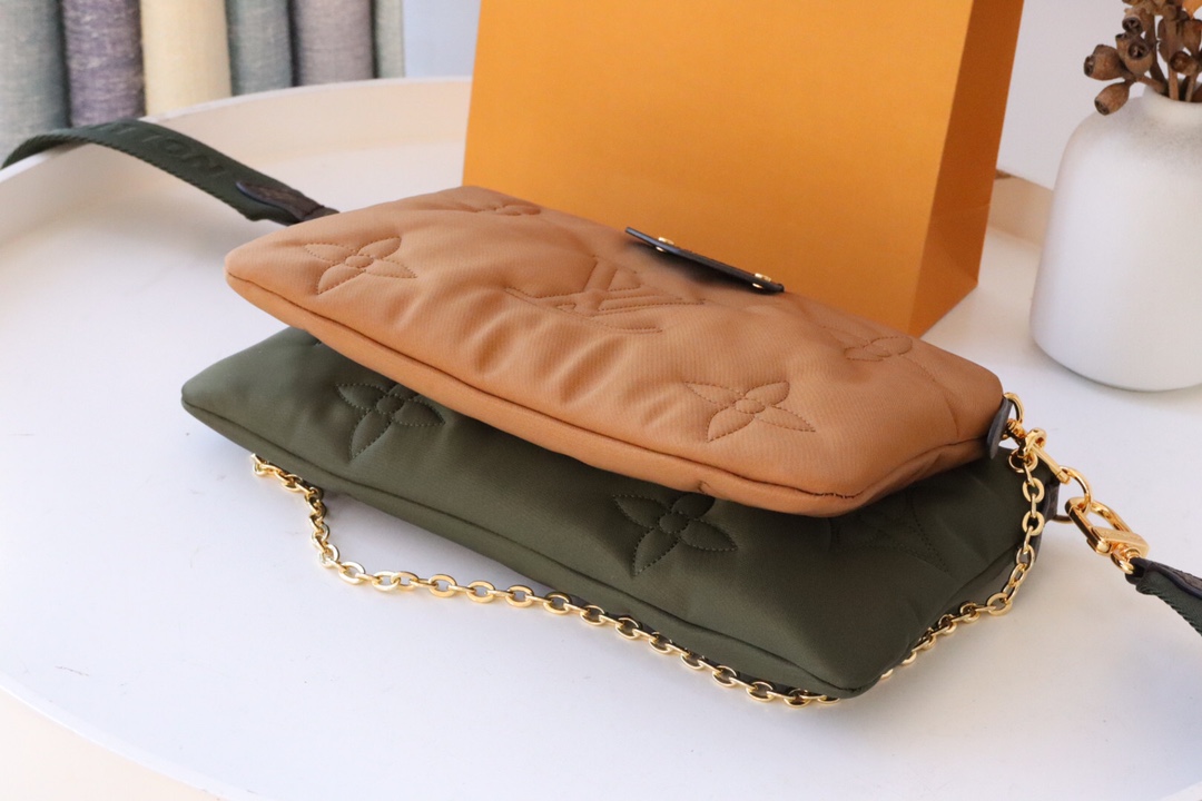 Vintage Style Copy Louis Vuitton Maxi Multi Pochette Accessoires Handbag Comes in Eco-responsible Econyl Regenerated Nylon M58977