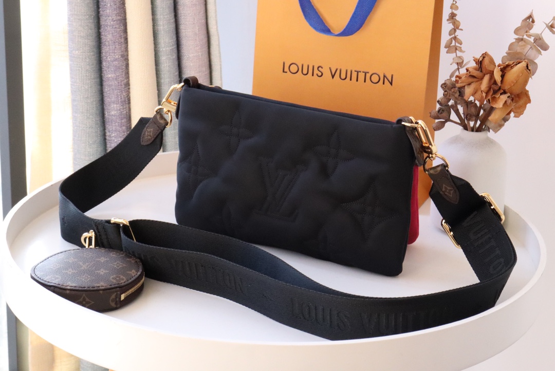 Vintage Style Copy Louis Vuitton Maxi Multi Pochette Accessoires Handbag Comes in Eco-responsible Econyl Regenerated Nylon M58980