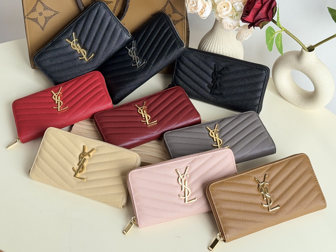 YSL Classic Zipper Wallet