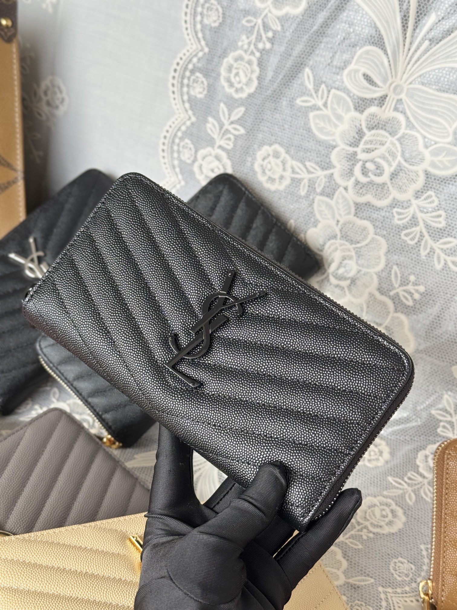 YSL Classic Zipper Wallet