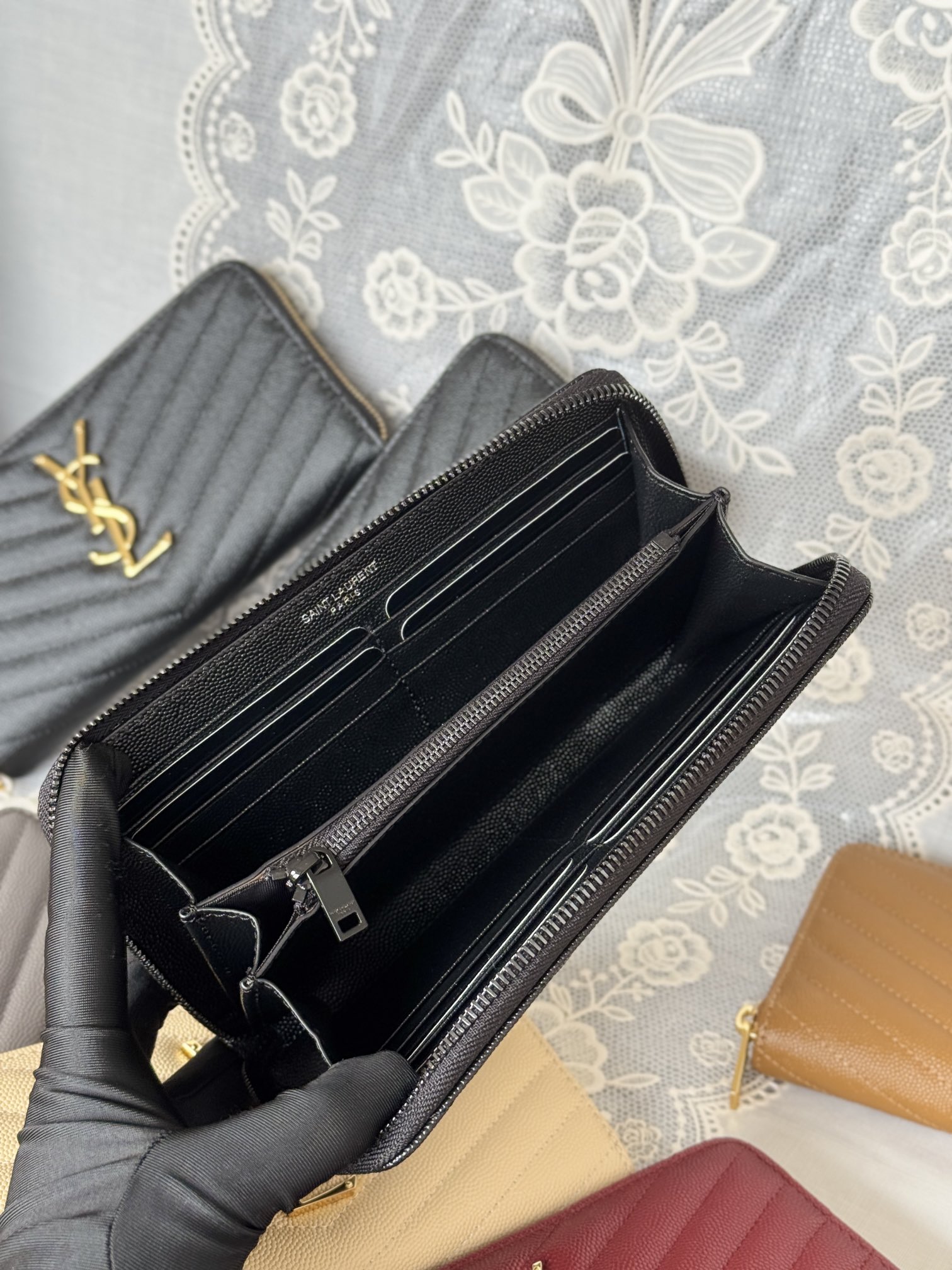 YSL Classic Zipper Wallet