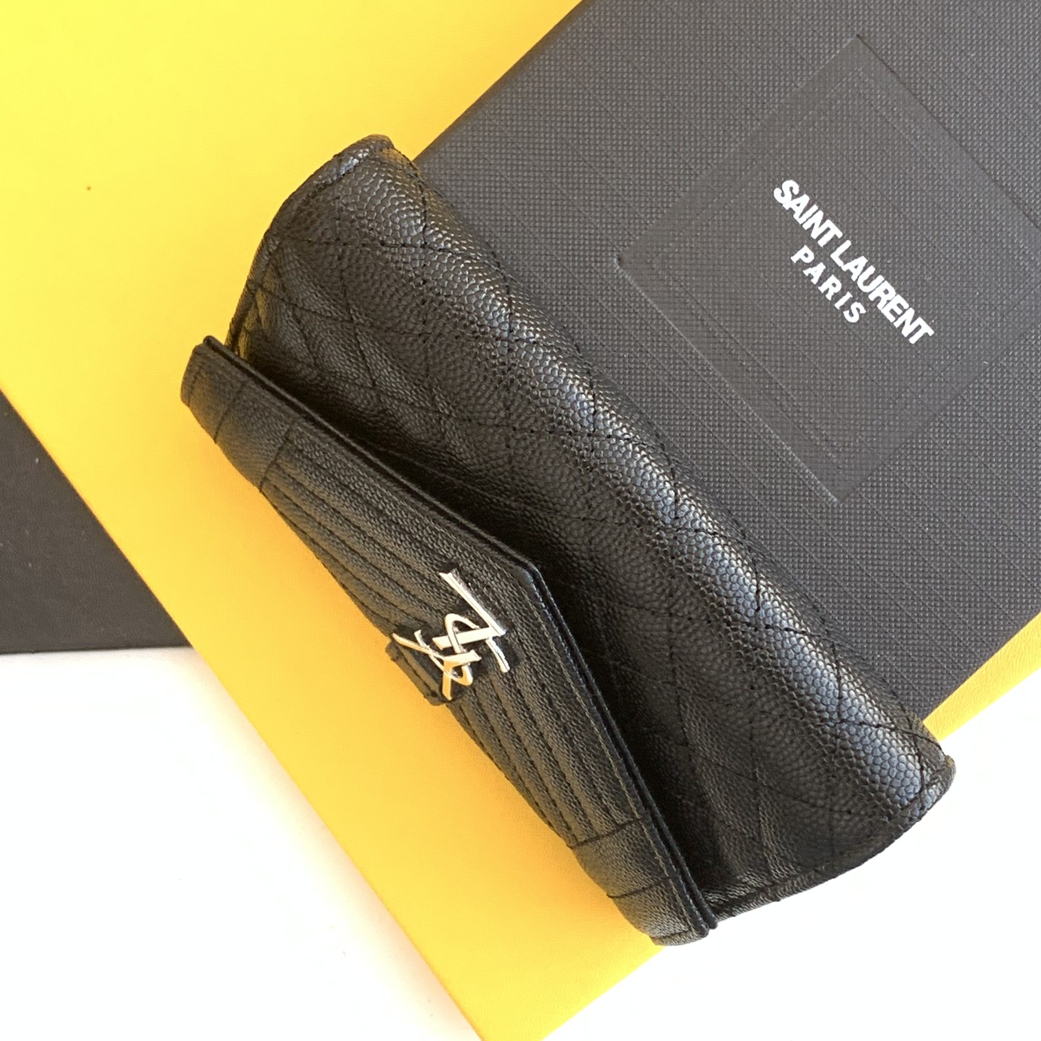 YSL Monogram Women Leather Wallet 003