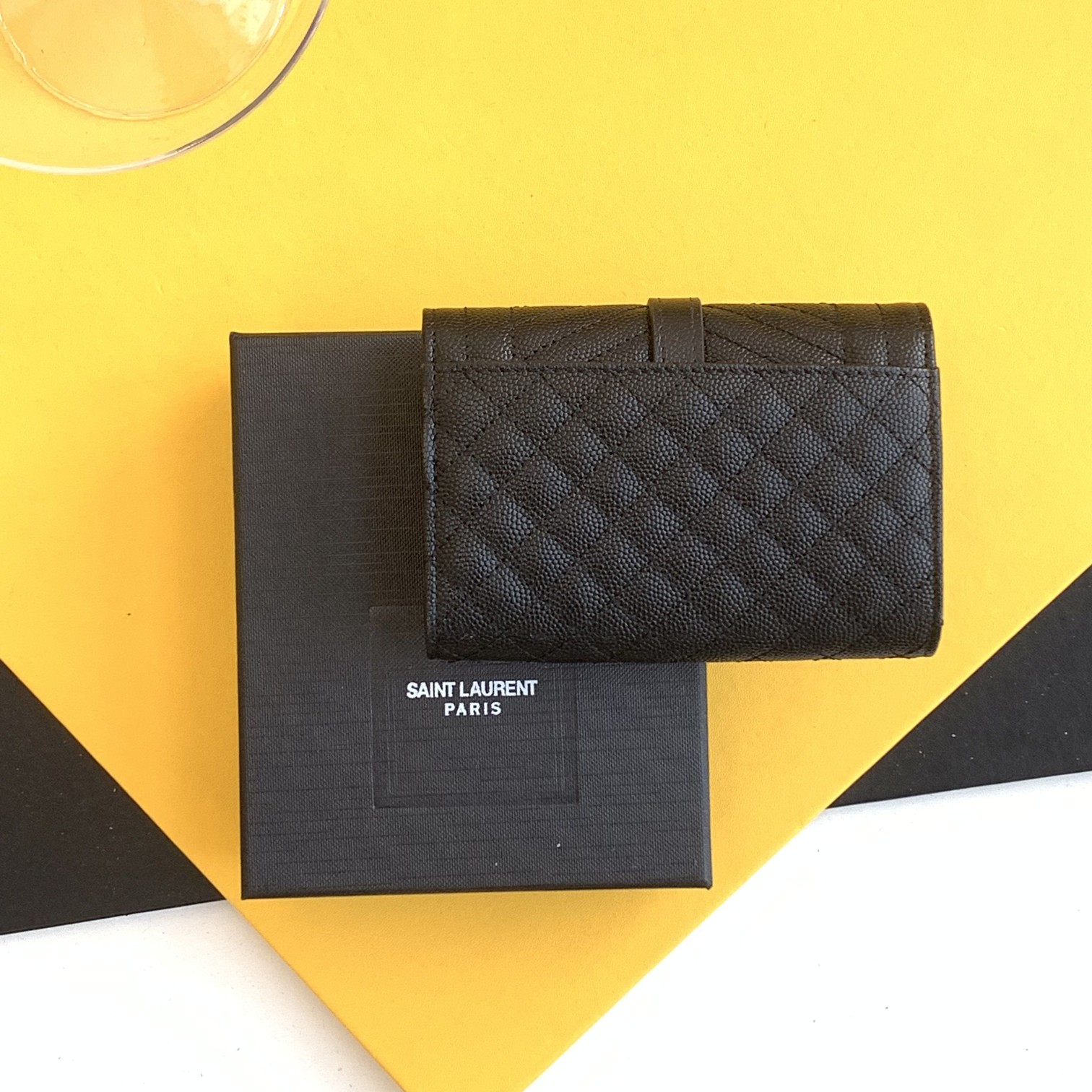 YSL Monogram Women Leather Wallet 005