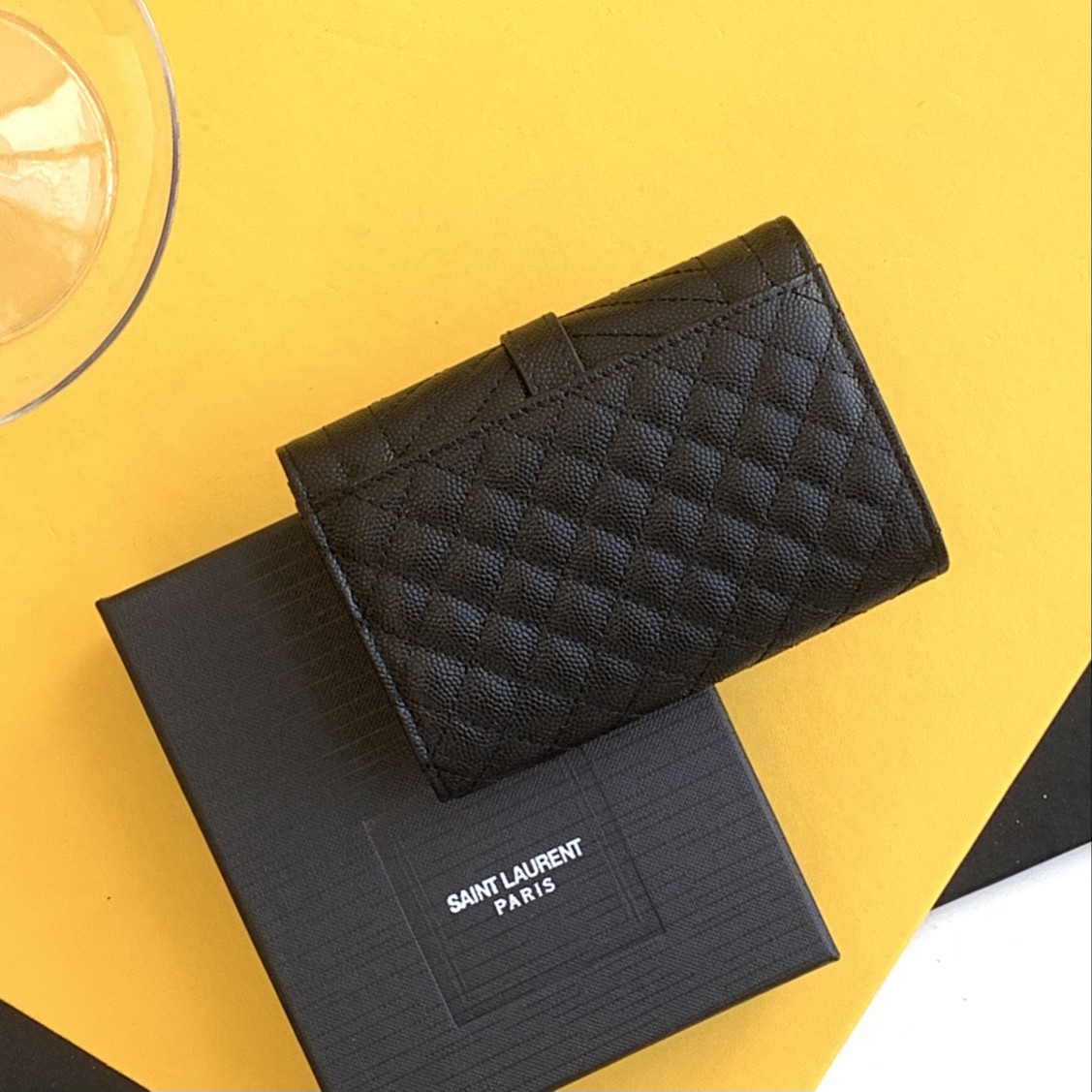 YSL Monogram Women Leather Wallet 006