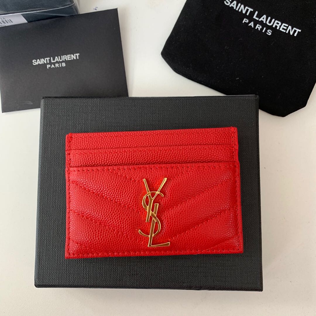 YSL Women Leather Card Small Bag 001