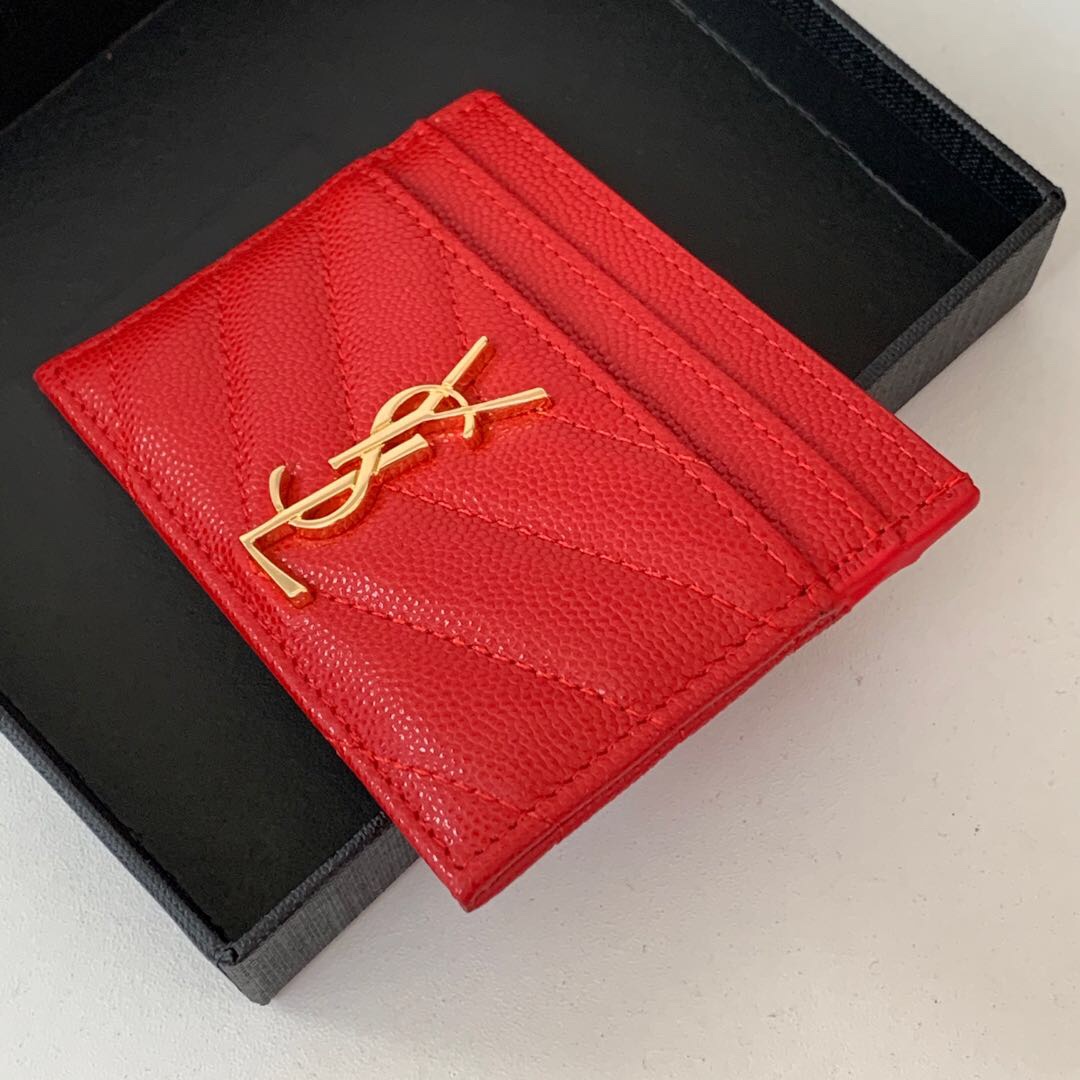 YSL Women Leather Card Small Bag 001