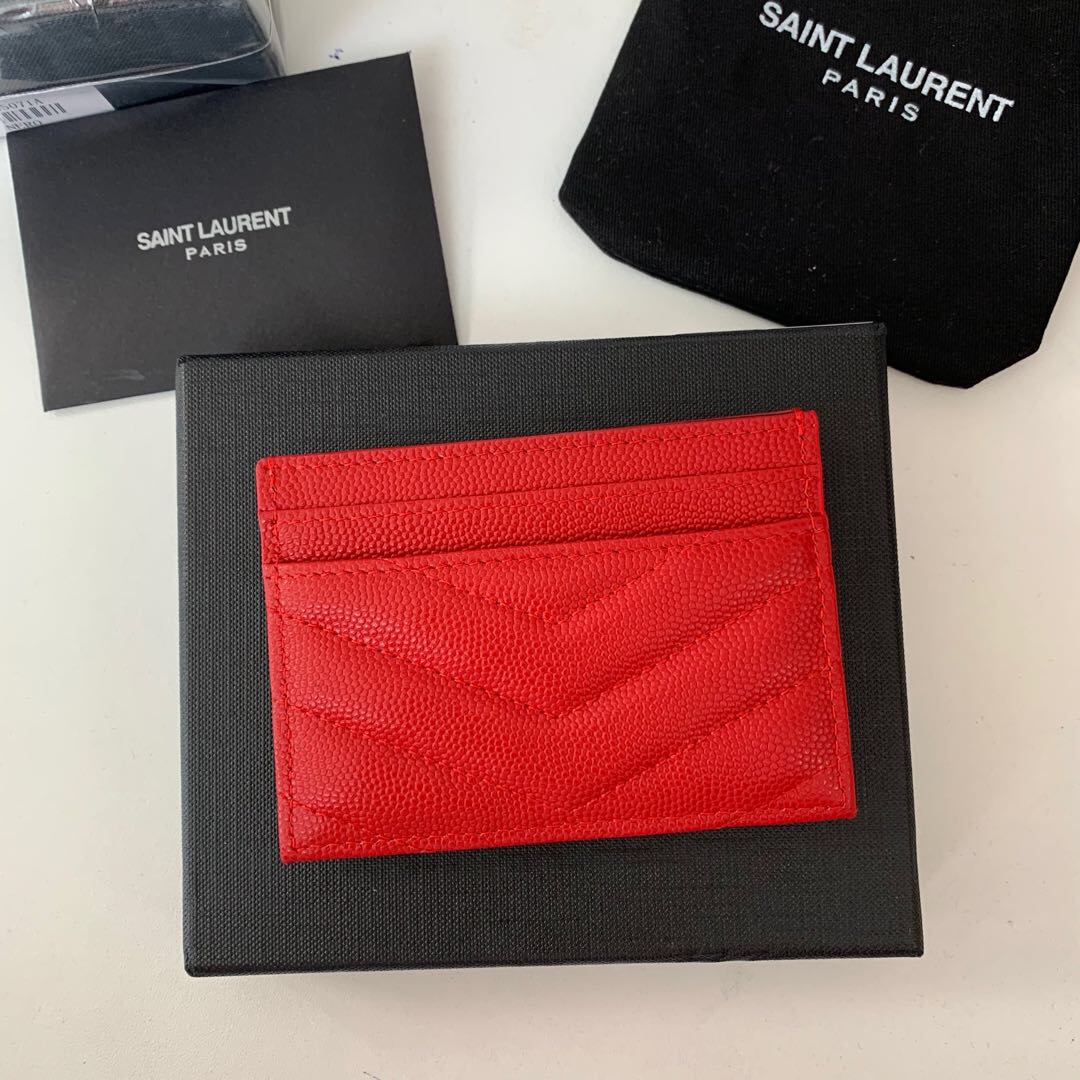 YSL Women Leather Card Small Bag 001