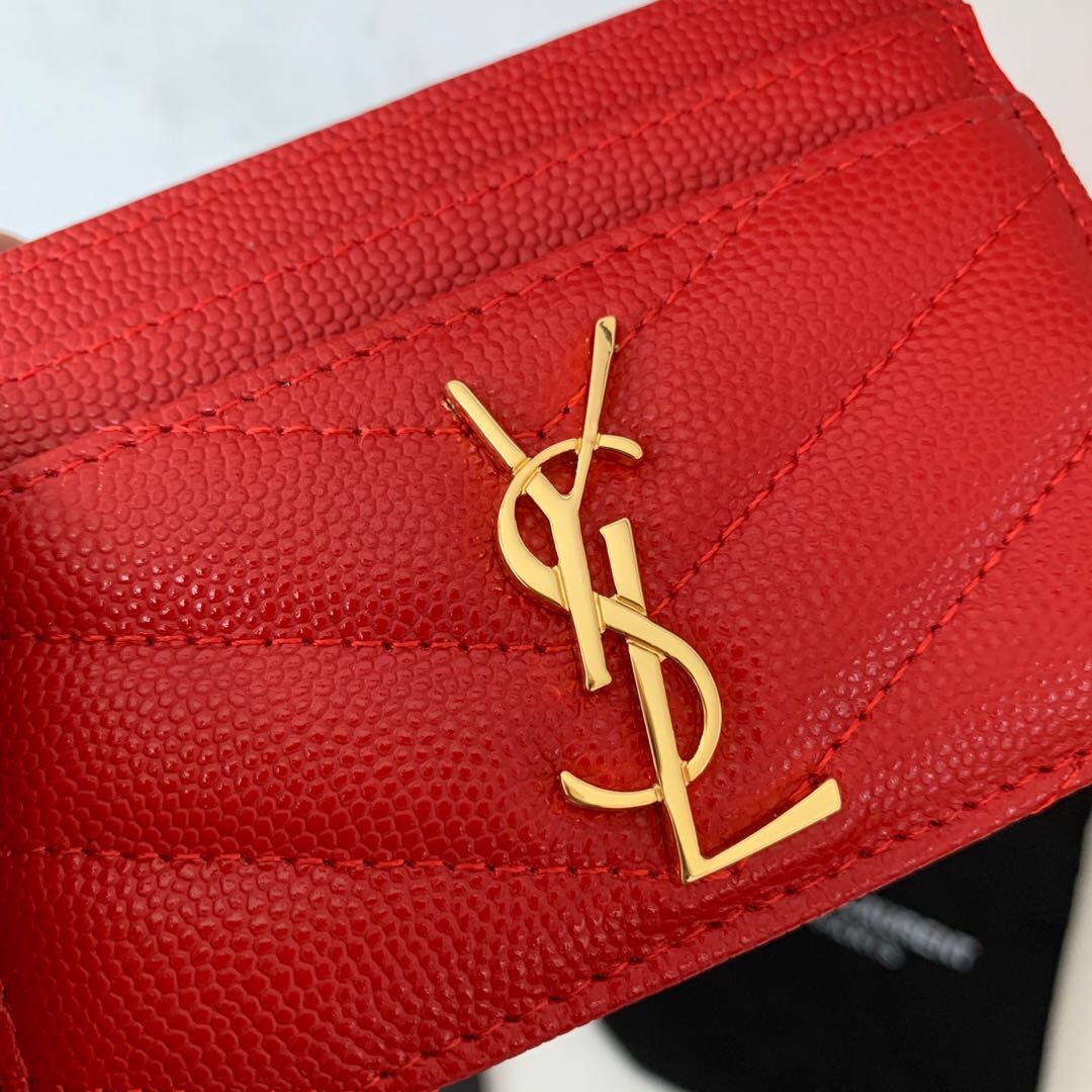 YSL Women Leather Card Small Bag 001