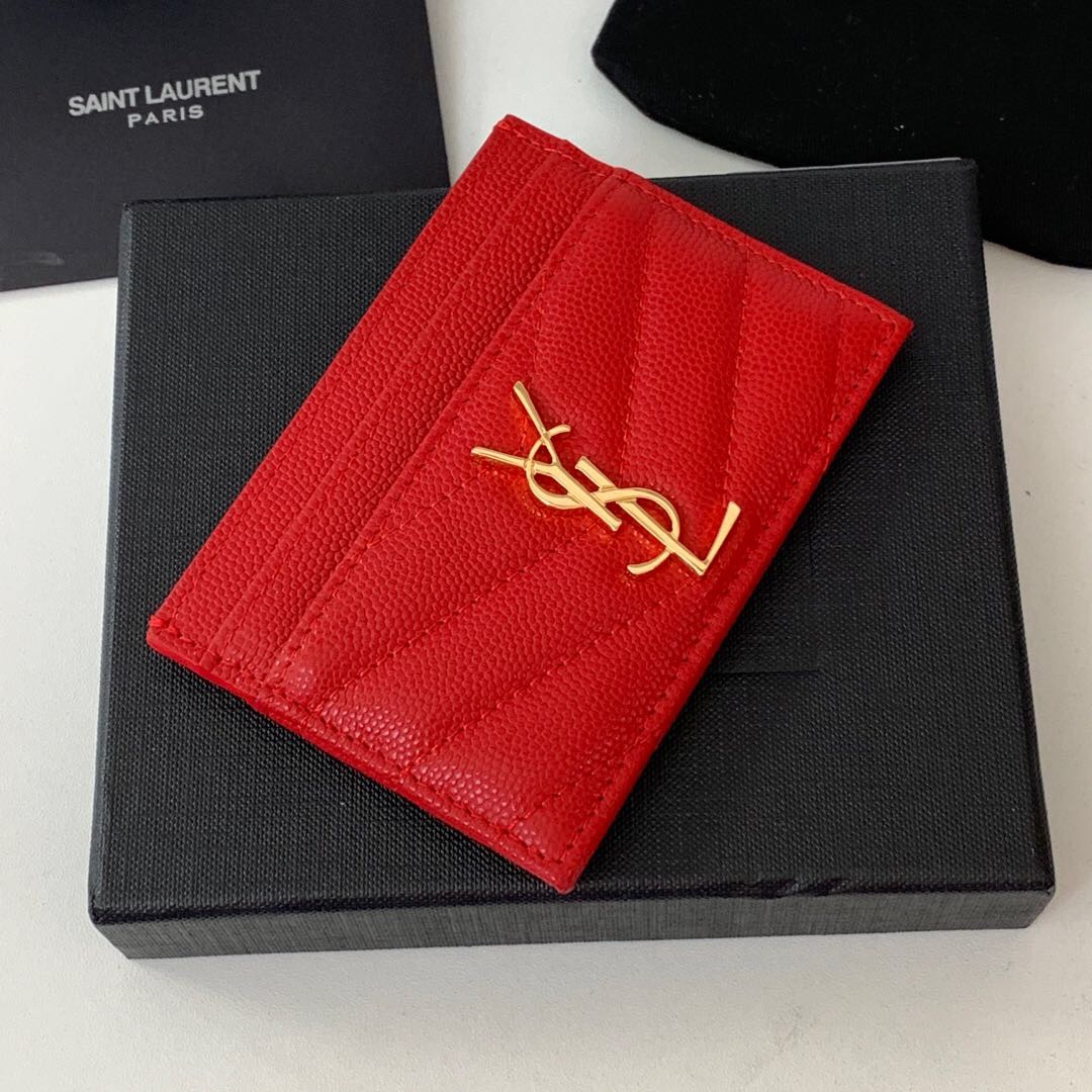 YSL Women Leather Card Small Bag 001