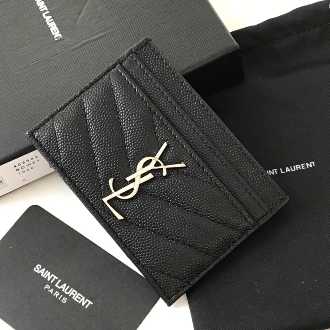 YSL Women Leather Card Small Bag 004