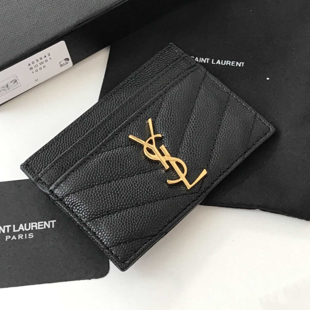 YSL Women Leather Card Small Bag 005