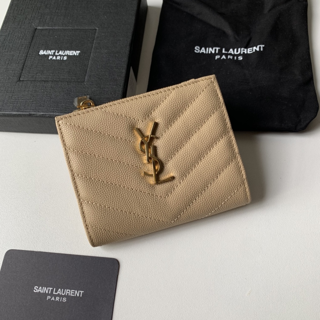 YSL Women Leather Wallet 001