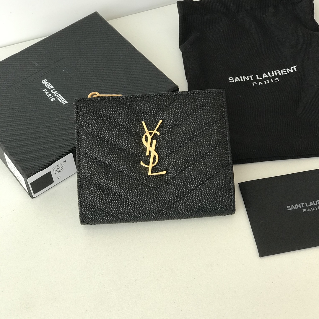 YSL Women Leather Wallet 004