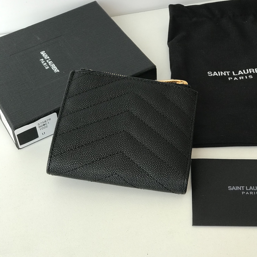 YSL Women Leather Wallet 004