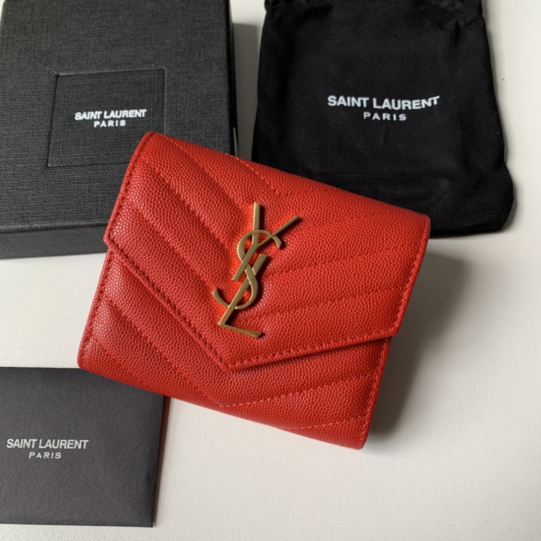 YSL Women Leather Wallet 007