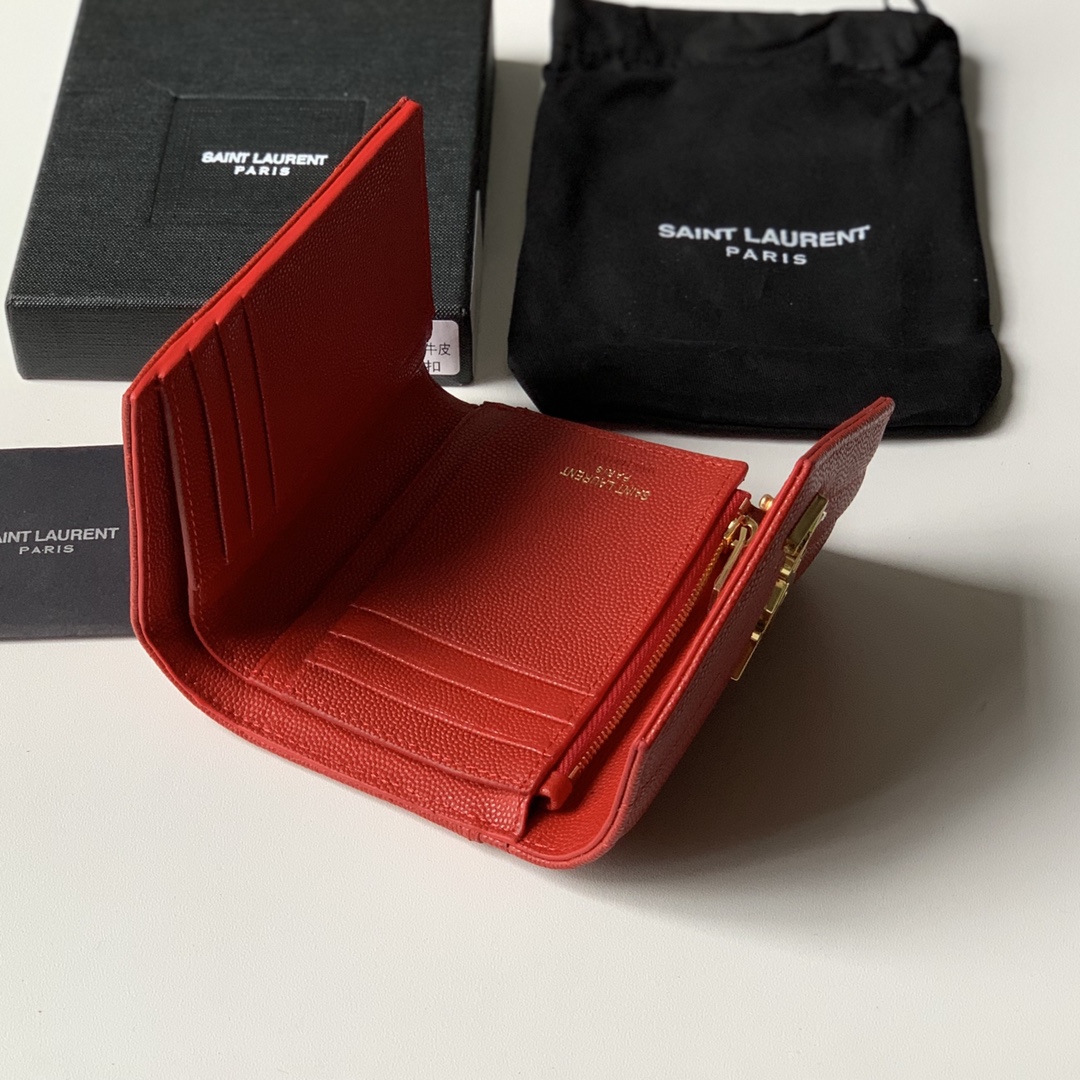 YSL Women Leather Wallet 007