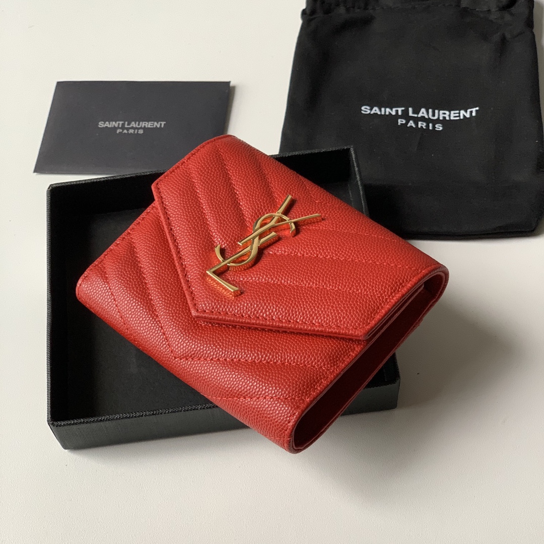 YSL Women Leather Wallet 007