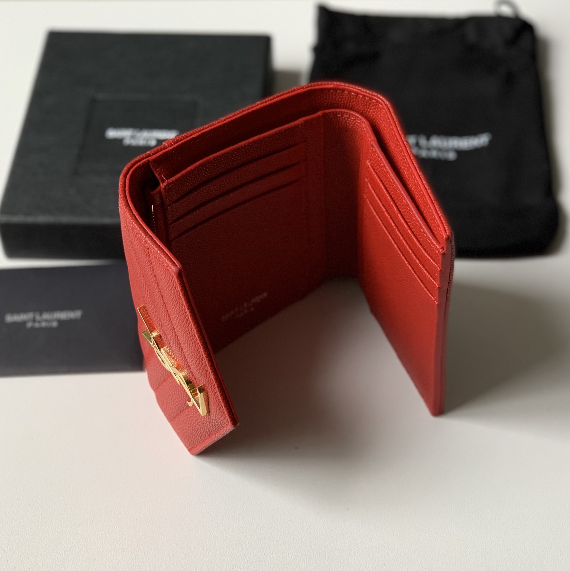 YSL Women Leather Wallet 007